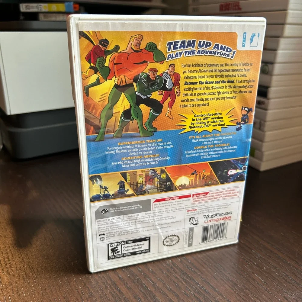 Batman The Brave and the Bold The Videogame Nintendo Wii RVL-P-SB8E WB Games